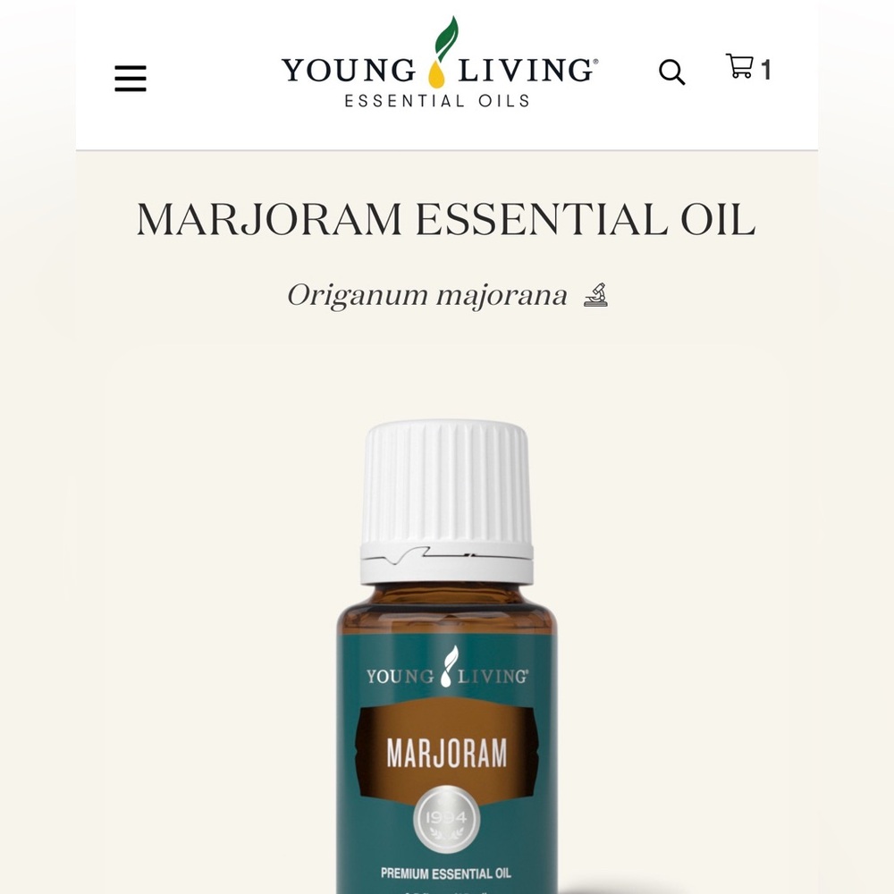 Young Living Marjoram Essential Oil, 5ml, New